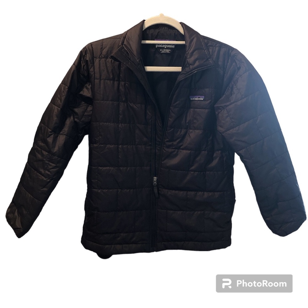 Patagonia - boys size 10/medium. Light weight but warm jacket. No rips or holes.